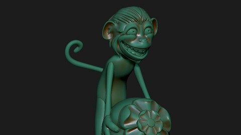 MATCAPS PACK 100 ZBRUSH + MONKEY MODEL WITH UV MAP