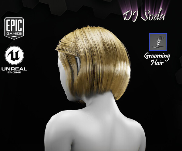 ArtStation - DJ Soda Grooming Real-Time Hairstyle Unreal Engine | Game  Assets