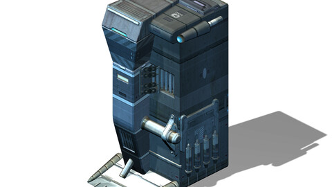 Sci Fi Building-Connection Wall 05