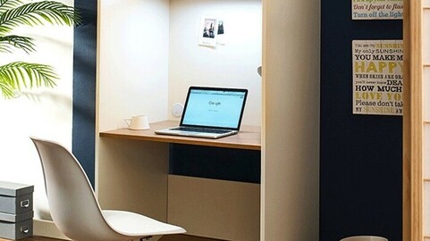 Cornell study room reading room partition desk