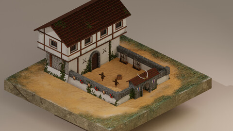 Warrior Barracks Level 1 3D Model