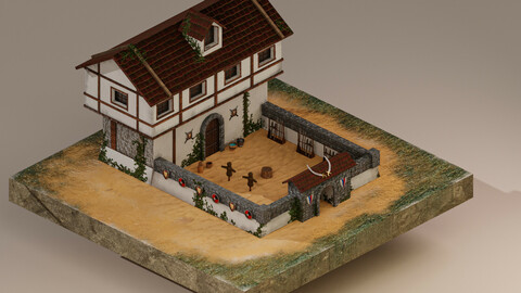Warrior Barracks Level 5 3D Model