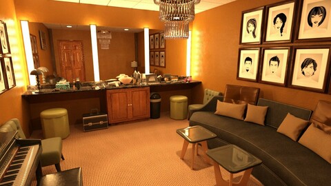 FG Talk Show Set and Dressing Room