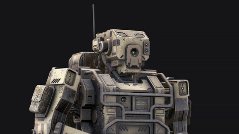 Robot Soldier Low Poly