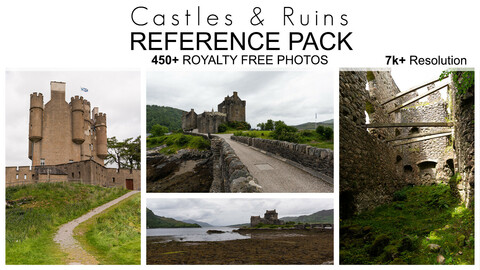 Reference Pack - Castles & Ruins - 450+ Royalty Free Photos