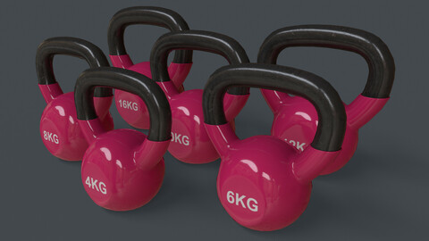 PBR 4-16KG Kettlebell V1 - Pink