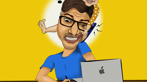 Cartoon - Work from Home