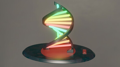 Double Helix Lamp- Low Poly