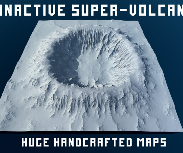 ArtStation - Landscape - Inactive Super-Volcano | Game Assets