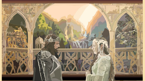 MOSAIC RIVENDELL (LORD OF THE RINGS)