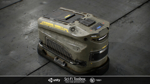 Sci-Fi Toolbox | Game ready optimized model