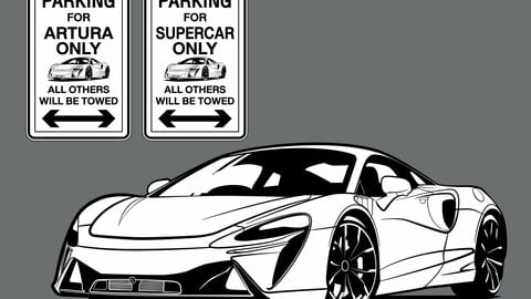 DIGITAL FILE VECTOR / Sign Parking Supercar Only ARTURA_01