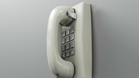 Vintage Mounted Phone