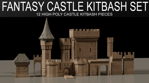 Fantasy Castle Kitbash Set