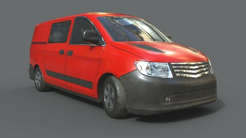 Generic Minivan Red