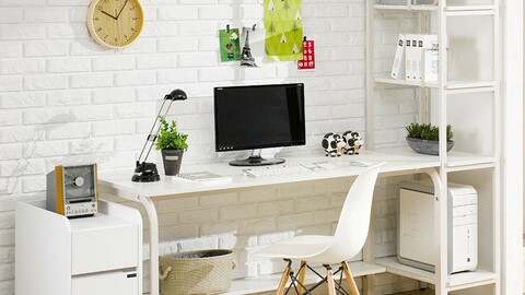 EXO Steel H-Type Iron Desk Set 3size 4colors