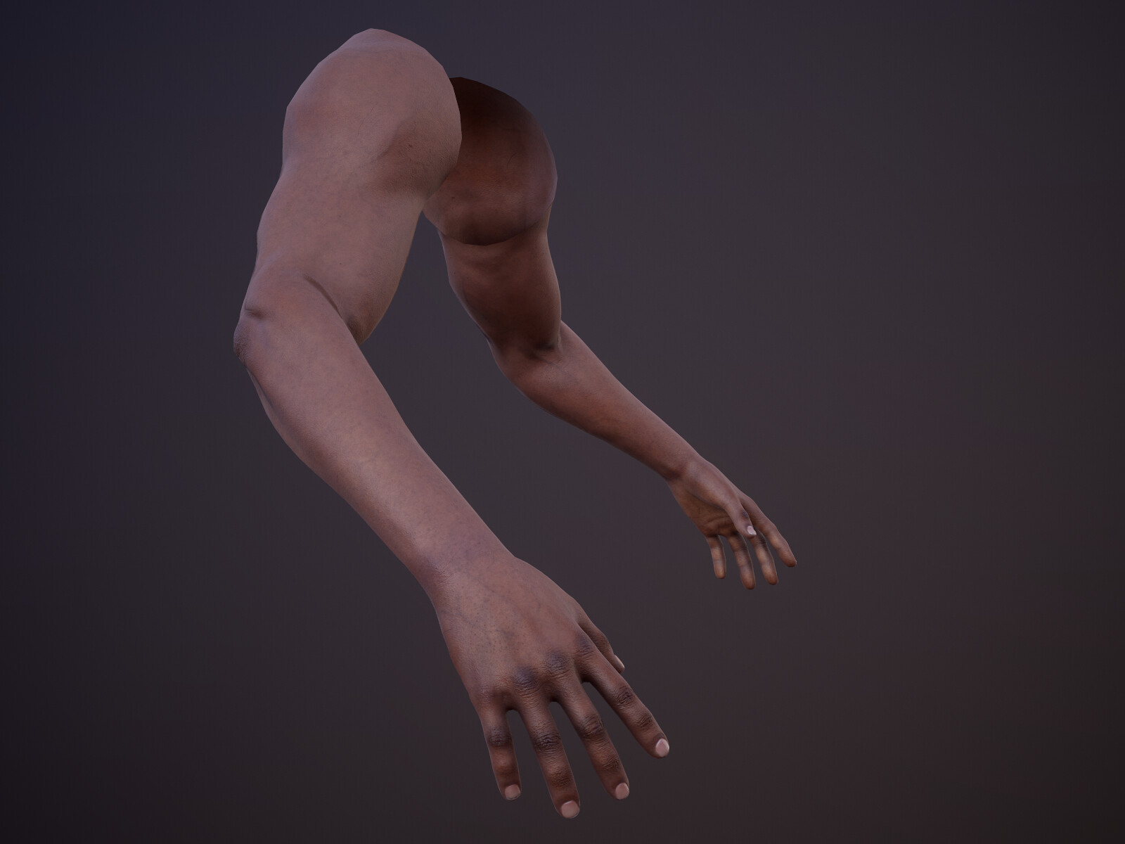 Realistic hands 3d.