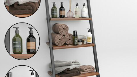 Bathroom accessories set 01