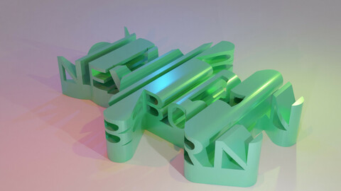 3D WORD SHAPE - NEWBORN