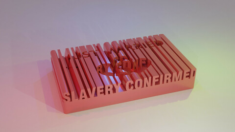 3D WORD SHAPE - JUST MARRIED