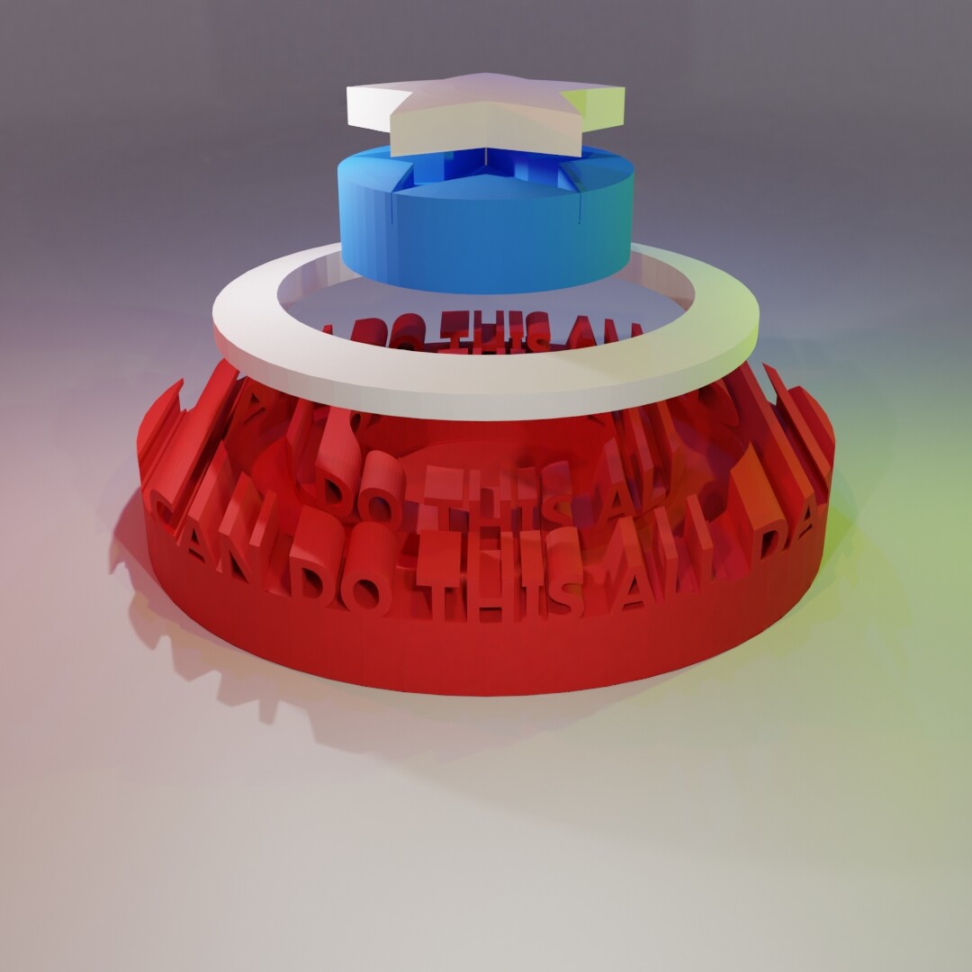 ArtStation - 3D WORD SHAPE - I CAN DO THIS ALL DAY | Resources