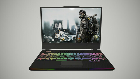 Gaming Laptop 3D Model