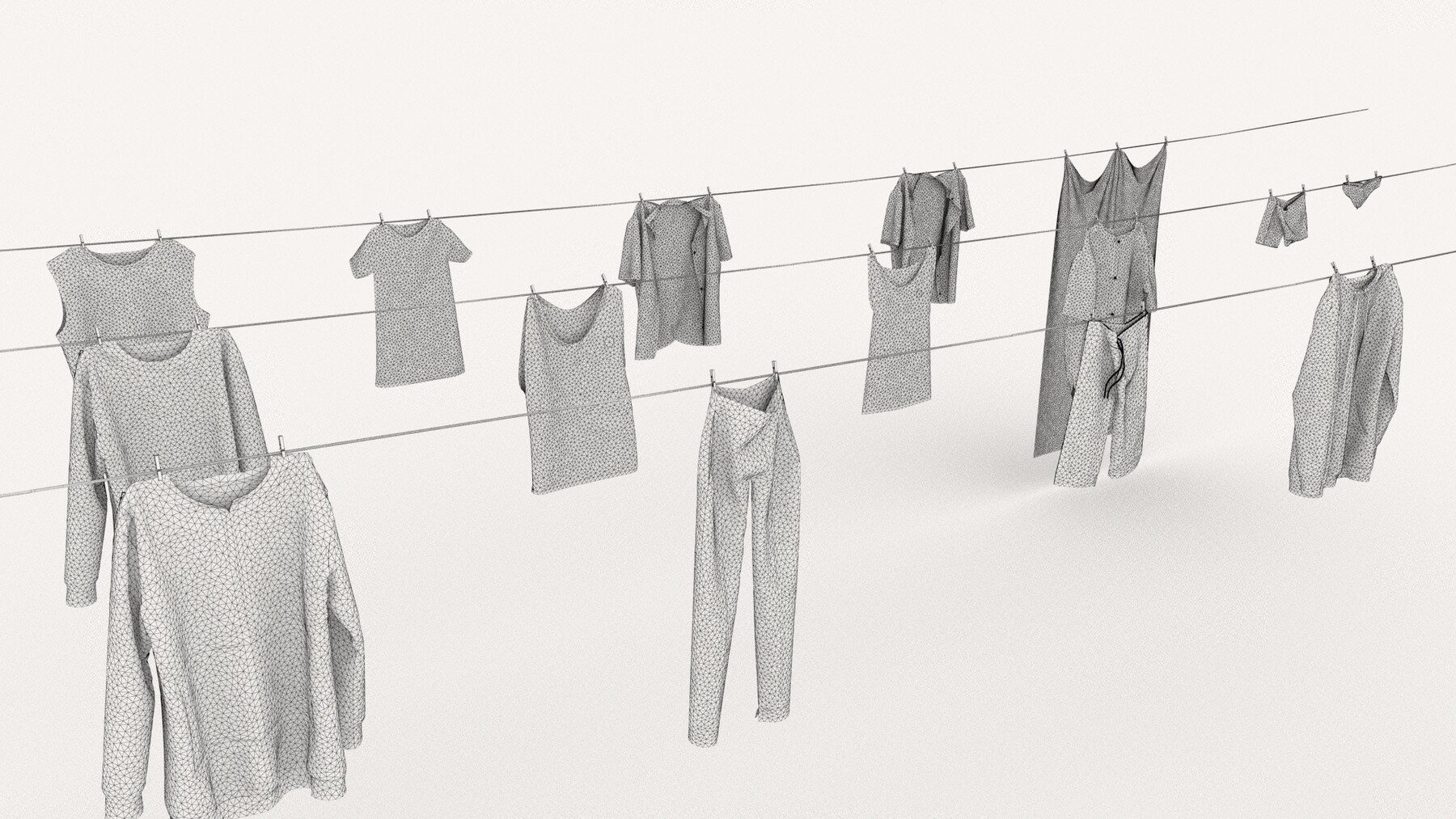 Clothes lines. Identity clothes.