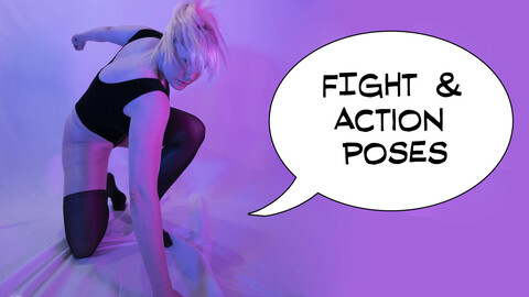 [Drawing Reference Pack] - Action & Fight Poses VOL. 1