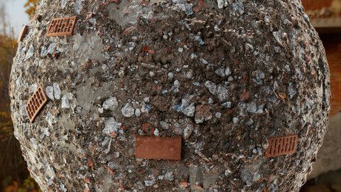 PBR - DEBRIS, BRICKS, CEMENT, DIRT, SOIL - 4K MATERIAL
