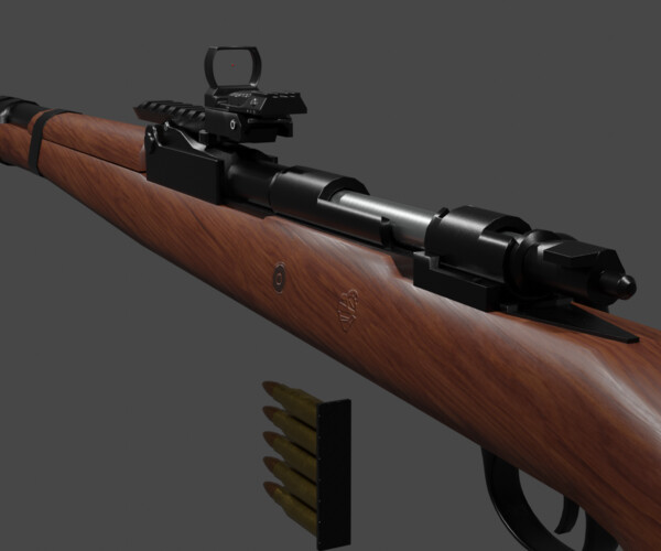 ArtStation - Kar98k 3D Model | Game Assets