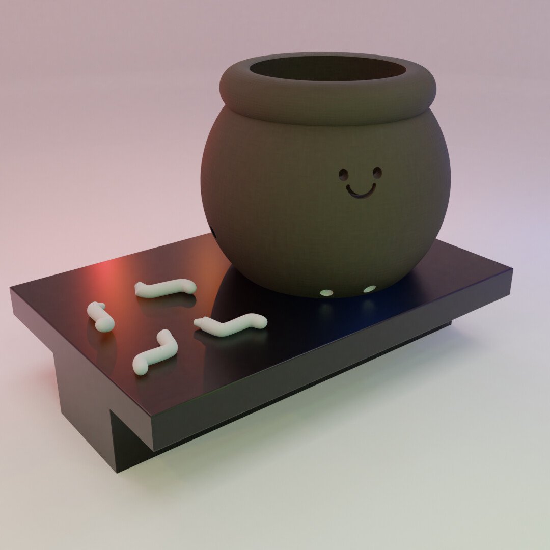 ArtStation - HAPPY SMILE FACE PLANTER BOX FLOWER POT | Resources