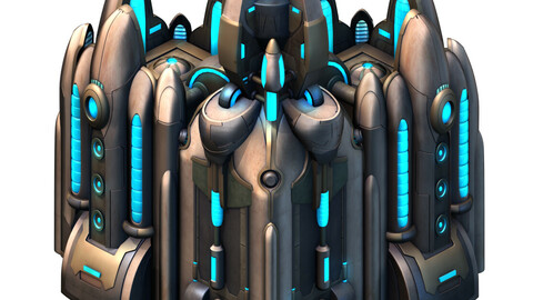 Space Station - City Wall Corner 03