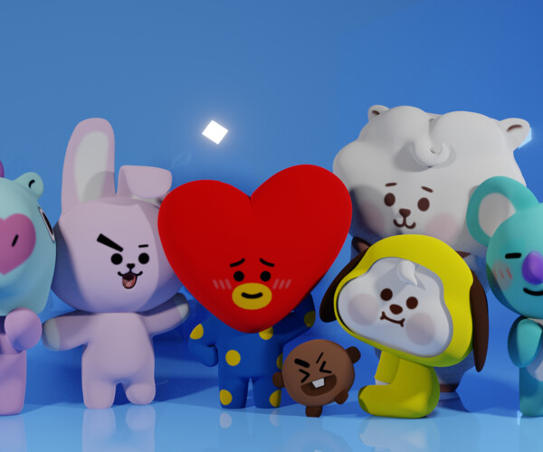 ArtStation - BT21 all characters | Resources