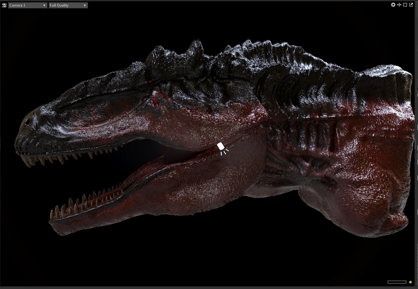 Ivan Aguirre - GIGANOTOSAURUS HEAD 3D model!