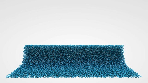 Particle Flow. Particle-based 3D fluid simulation.  Fluid Collision.