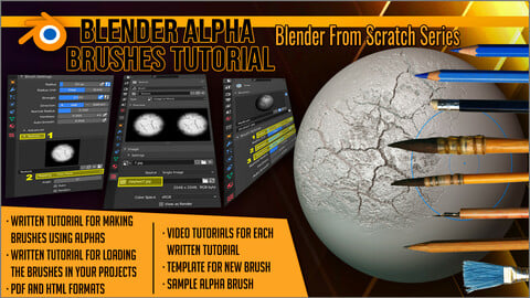 Blender Alpha Brushes Tutorial - Blender From Scrath Series