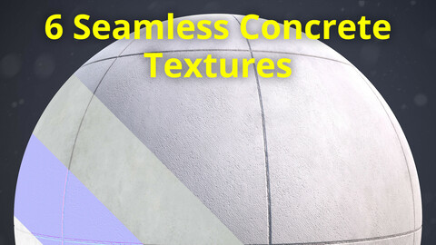 6 Seamless Concrete Textures 2K _ Vol 01