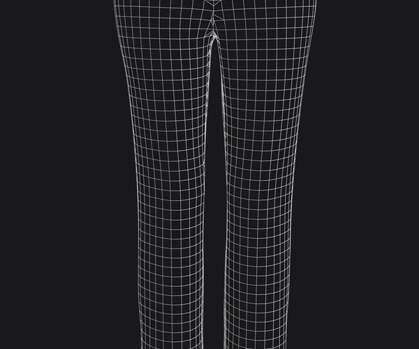ArtStation - Basic pants - Marvelous Designer 3D model | Game Assets