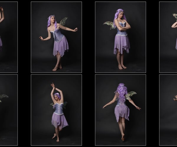 ArtStation x300 Fairy pose reference pack Resources