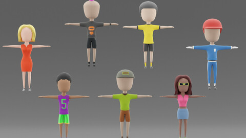 Hyper Casual Characters Vol02