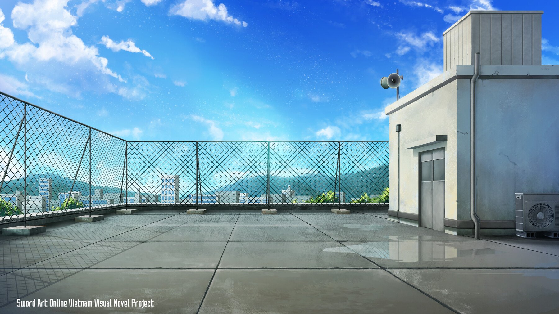 1600x2560 Anime Girl, Rooftop, Buildings, Sunset, School, anime scenery roof  top HD phone wallpaper | Pxfuel