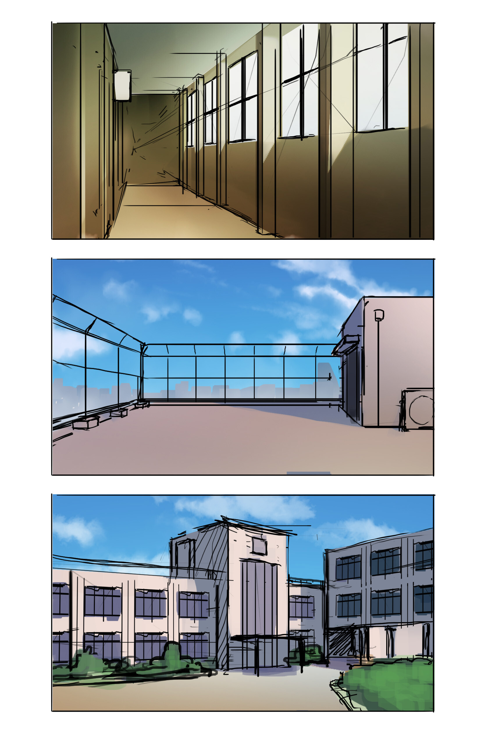 anime academy building