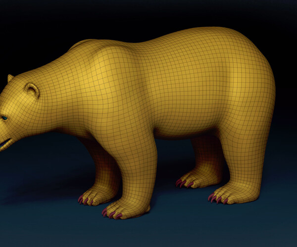 poly the bear eyes - 3D model by gtspnmau (@gtspnmau) [8211c65]