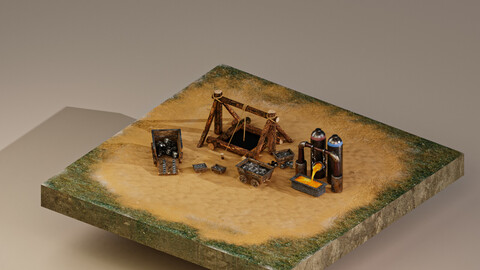 Iron Mine Level 1 3D Model