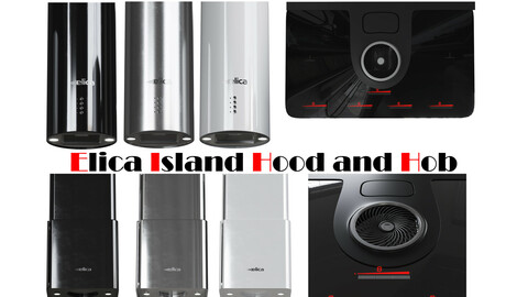 Elica island hood and hob