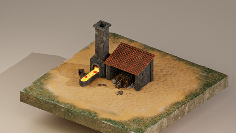 Iron Mine Level 10 3D Model