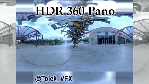 HDR 360 Panorama Little Tokyo 64 - DTLA - Geffen Contemporary at MOCA