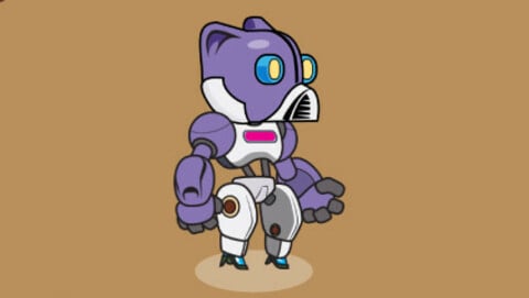 Bear Robot 2d character sprite sheet