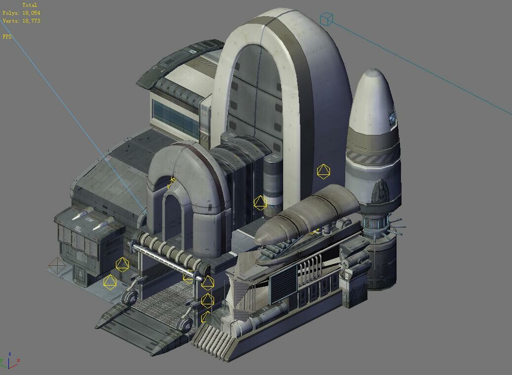 Artstation - Spaceship - Building 01 