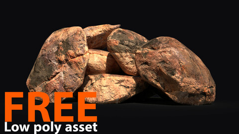 Rocks Pack - Low poly asset - Substance Painter